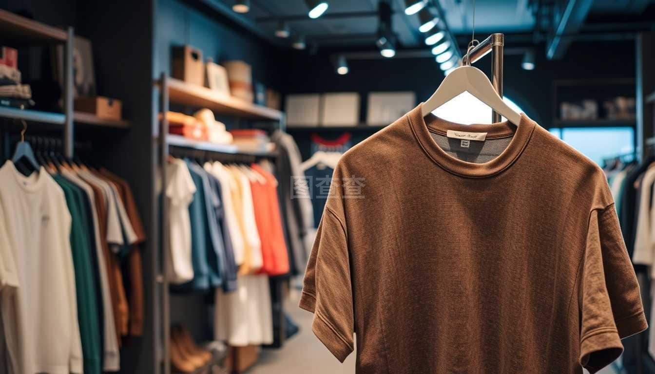 服装零售商店景观 T恤服饰的时尚魅力与市场前景